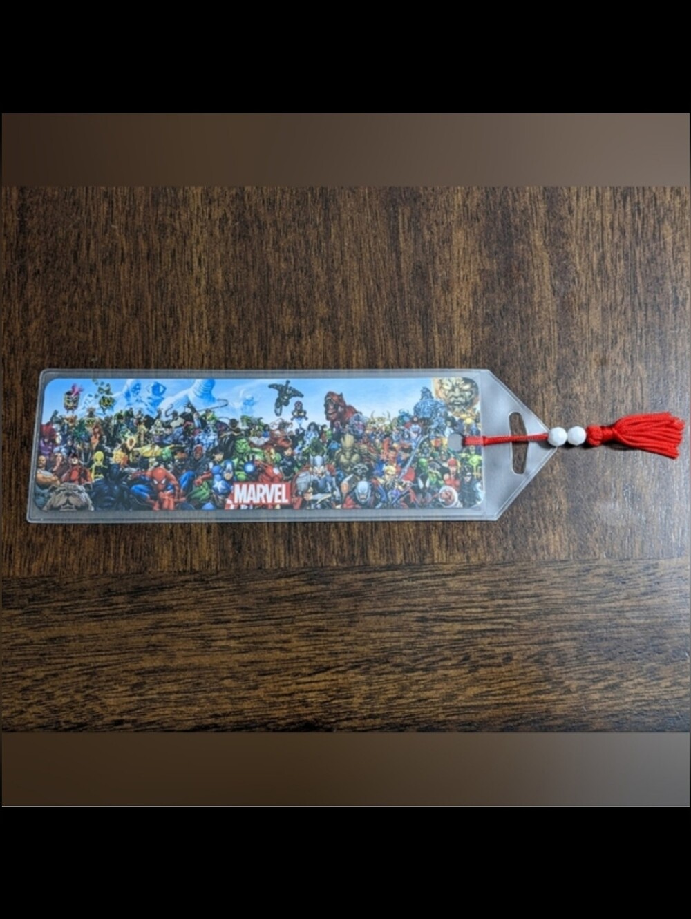 Marvel Comics Superhero Premier Bookmark With Red Tassel, NEW
